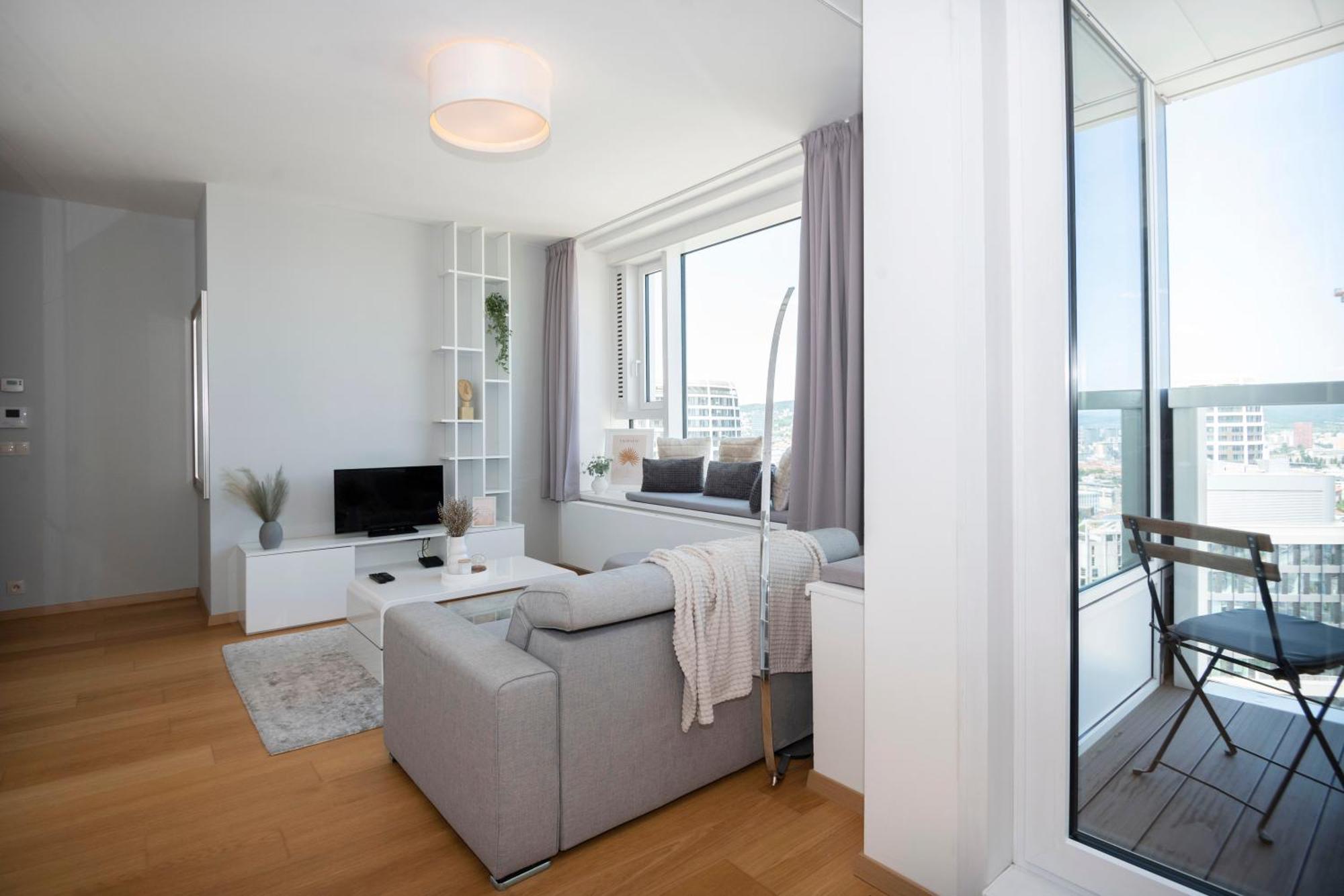 شقة Luxury 1Bdrm On The 28Th Floor براتسيلافا المظهر الخارجي الصورة